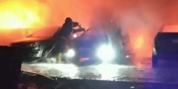 حريق مولدة وسيارات بحلب نتيجة تسرب مادتي الزيت والمازوت