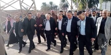 وزيرا الموارد المائية و الزراعة و الإصلاح الزراعي في زيارة ميدانية للبوكمال