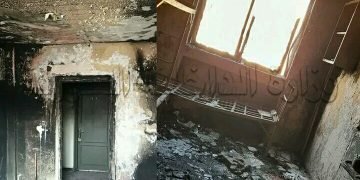 ماس كهربائي يؤدي بنشوب حريق واصابة 13 طالب في السكن الجامعي بحلب