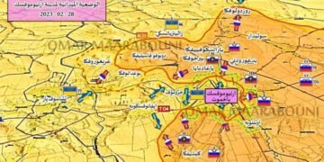 الوضعية الميدانية لمدينة ارتيوموفسك ( باخموت )