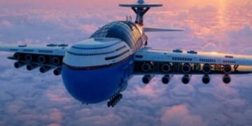 فندق طائر يعمل بالطاقةوالنووية ويبقى في الهواء الى الابد..