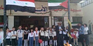 مهرجان التشرينين  في مدرسة مساكن مصفاة بانياس الحلقة الأولى