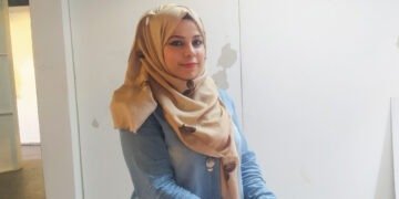 استش هاد الفنانة التشكيلية الفلسطينية الشابة حليمة الكحلوت