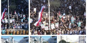 حشود هائلة بمحافظة إب اليمنية في مسيرة الفتح الموعود والجهاد المقدس …