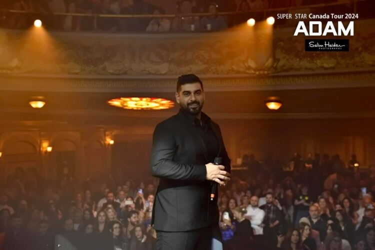 بتنظيم متعهد النجوم زافين جافريان :  الفنان اللبناني آدم يحيي سلسلة حفلات ناجحة في كندا