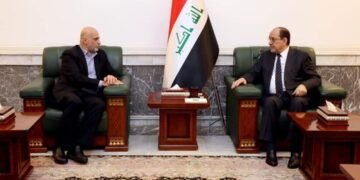 رئيس حزب الإصلاح يلتقي  بالمالكي ويبحثان العلاقات المشتركة