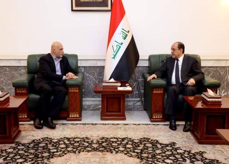 رئيس حزب الإصلاح يلتقي  بالمالكي ويبحثان العلاقات المشتركة